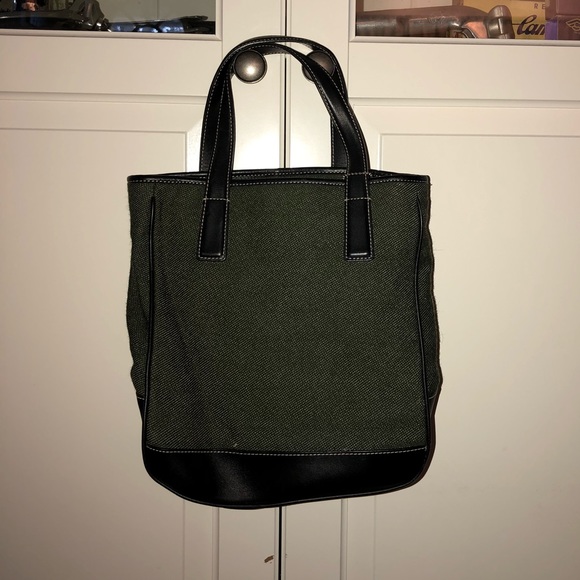 🔆 Coach ~ Vintage Green English Wool Tote 👜 - Picture 1 of 8
